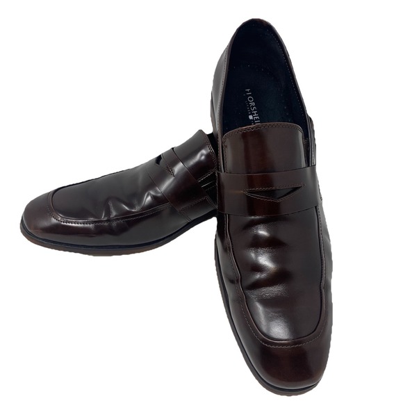 Florsheim Mens Dress Shoes 13D Loafers Brown Genuine Leather Great Condition